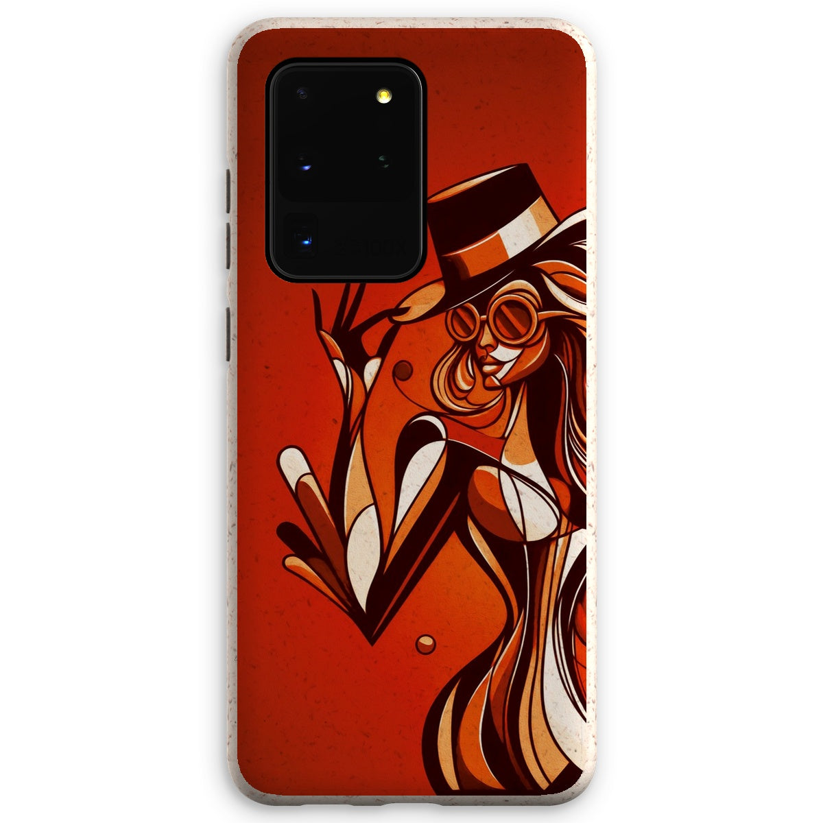 Viva La Diva: Where Confidence Dances in Shades of Oranges and Reds Eco Phone Case