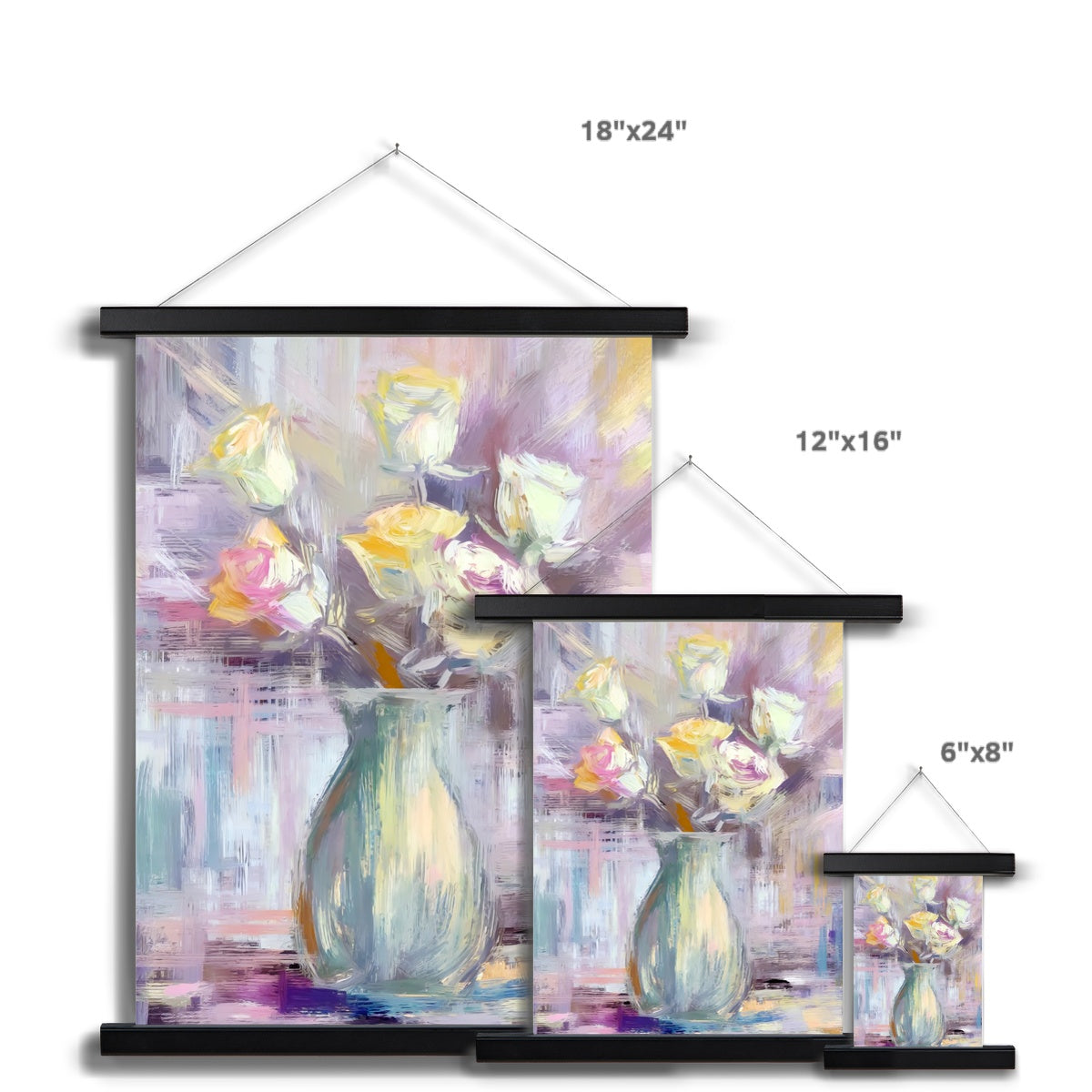 Abstract Blooms #15 Fine Art Print with Hanger