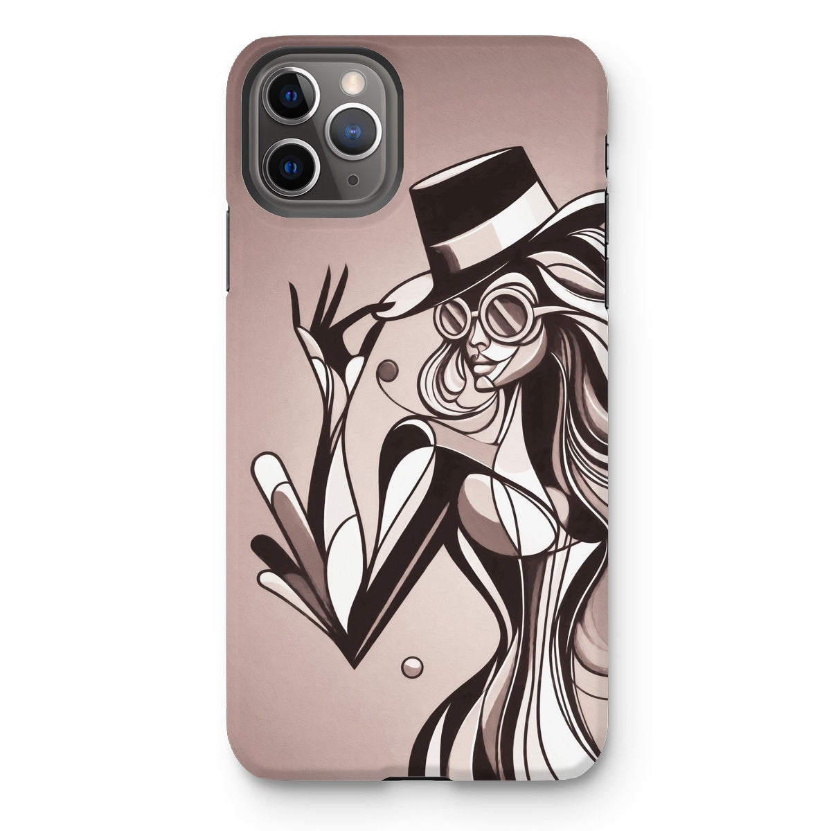 Viva La Diva: Where Earth Tones Whisper Confidence Tough Phone Case