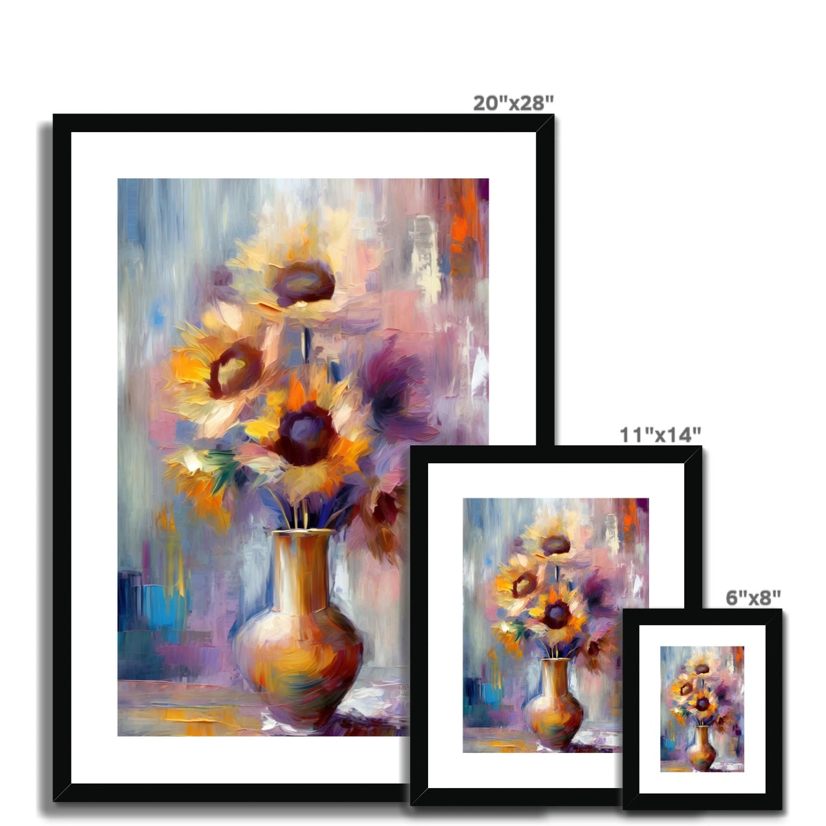 Abstract Blooms #02 Framed & Mounted Print