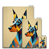 Prismatic Dobe: A Geometric Portrait in Motion Canvas