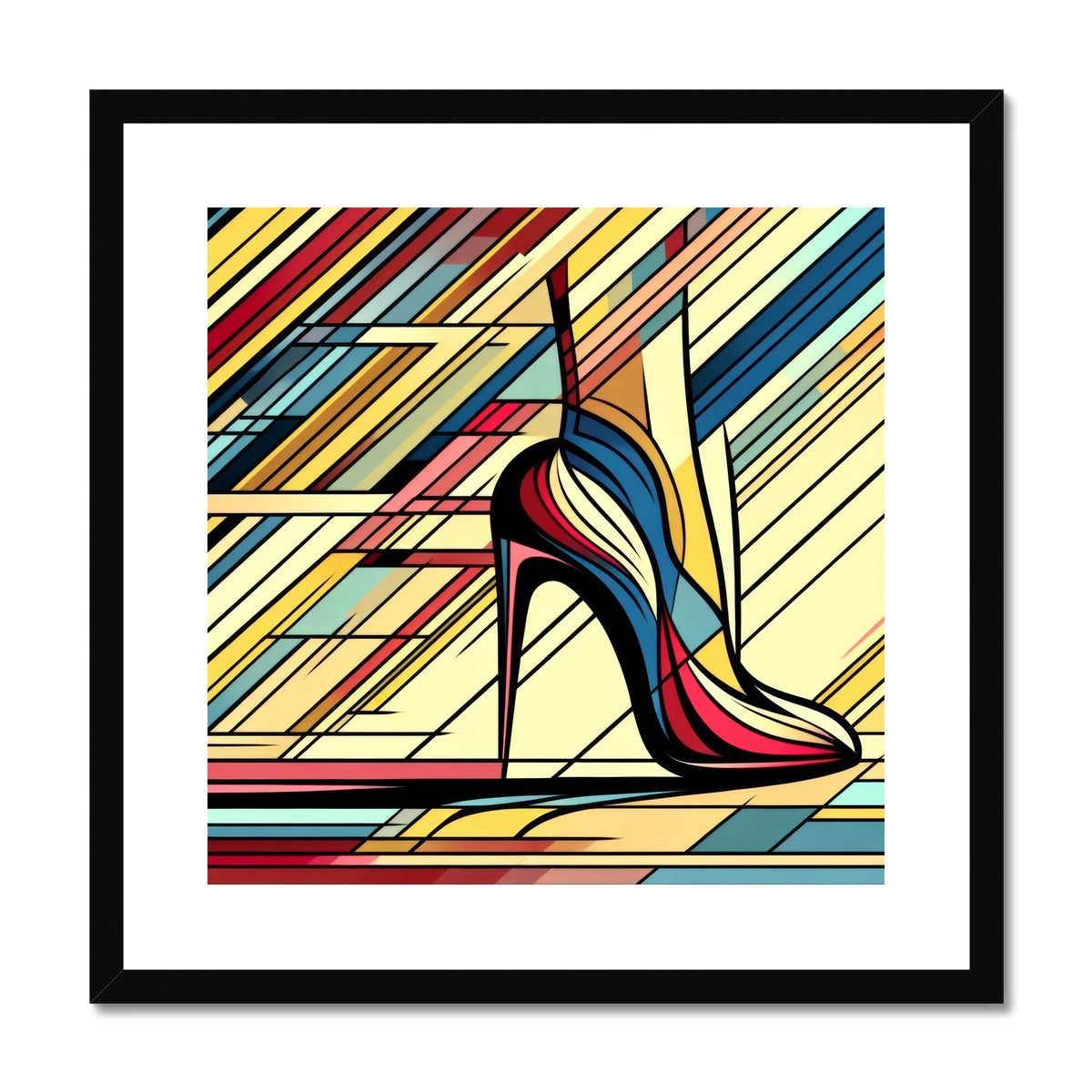 Iconic Heel Framed & Mounted Print