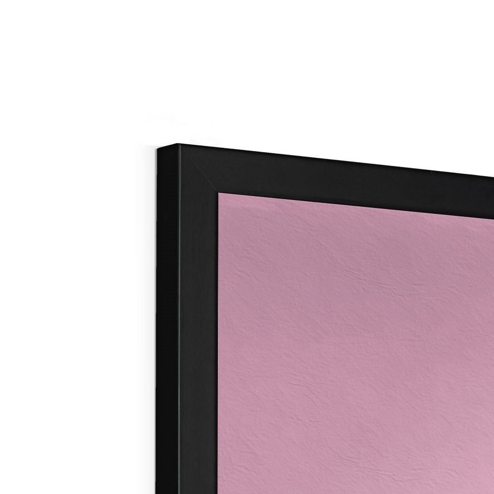 Viva La Diva: A Ballet of Blush and Boldness Against Rose-Colored Skies Budget Framed Poster