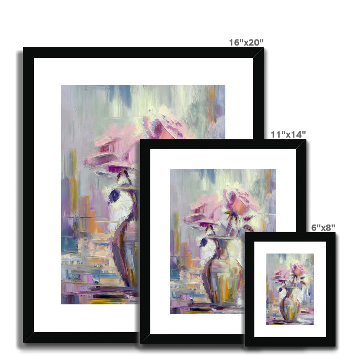 Abstract Blooms #08 Framed & Mounted Print