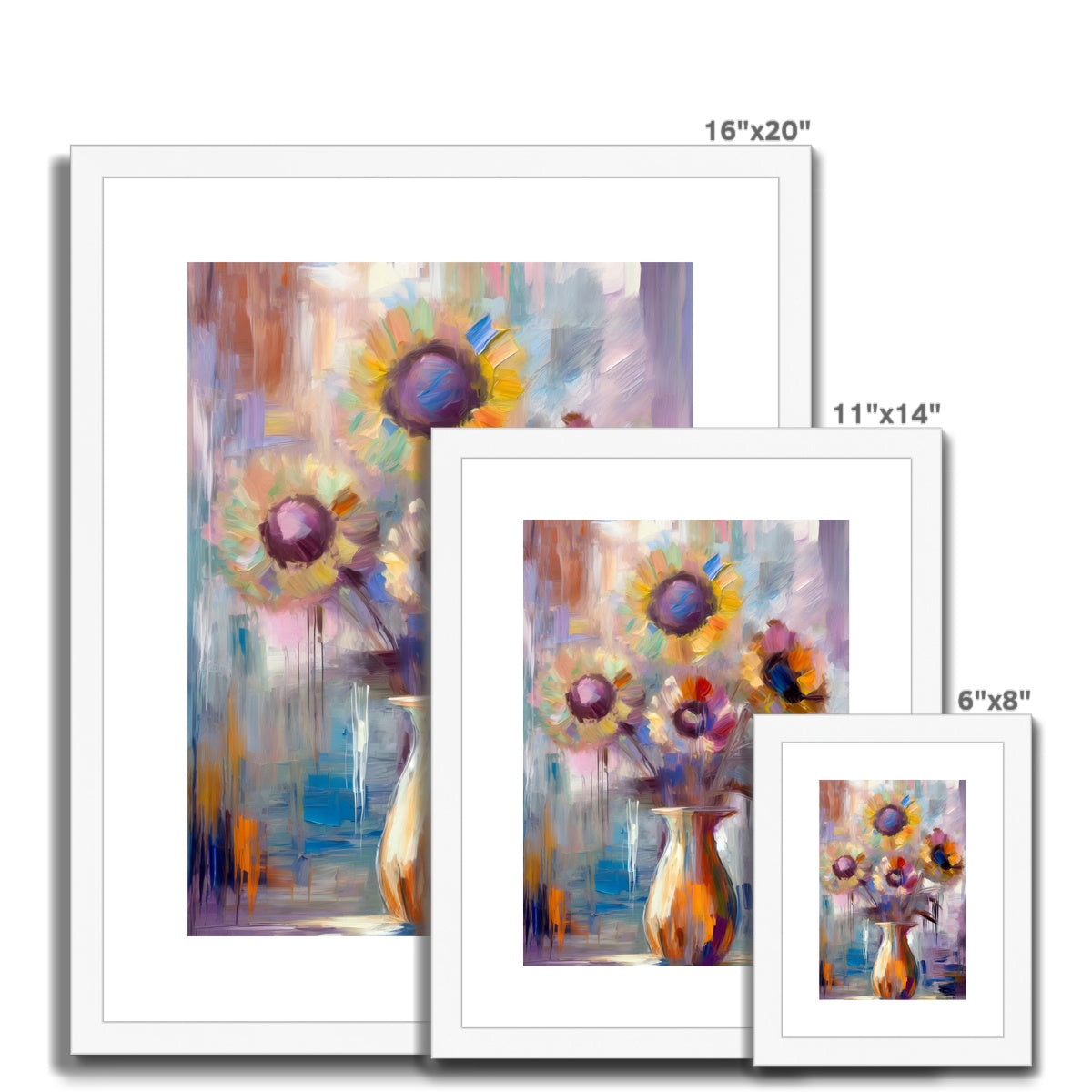 Abstract Blooms #01 Framed & Mounted Print