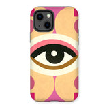 Eye of Harmony: Where Realism Meets Geometric Dreamscapes Tough Phone Case
