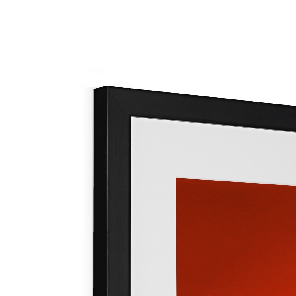 Viva La Diva: Where Confidence Dances in Shades of Oranges and Reds Framed & Mounted Print