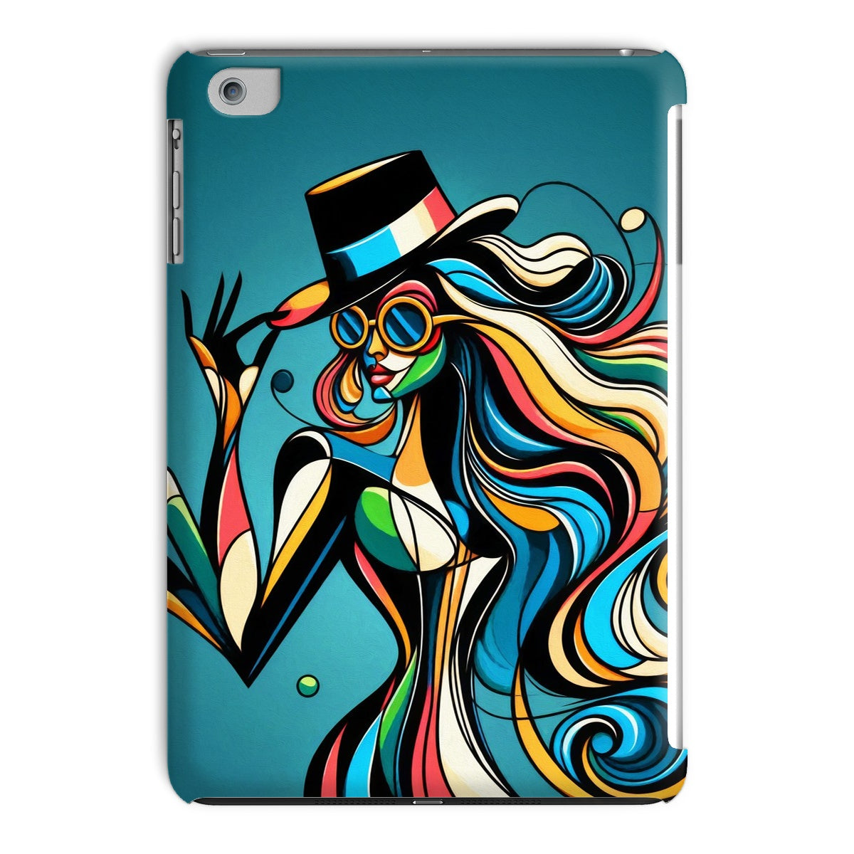 Viva La Diva: Where Confidence Meets Abstract Whirl Tablet Cases