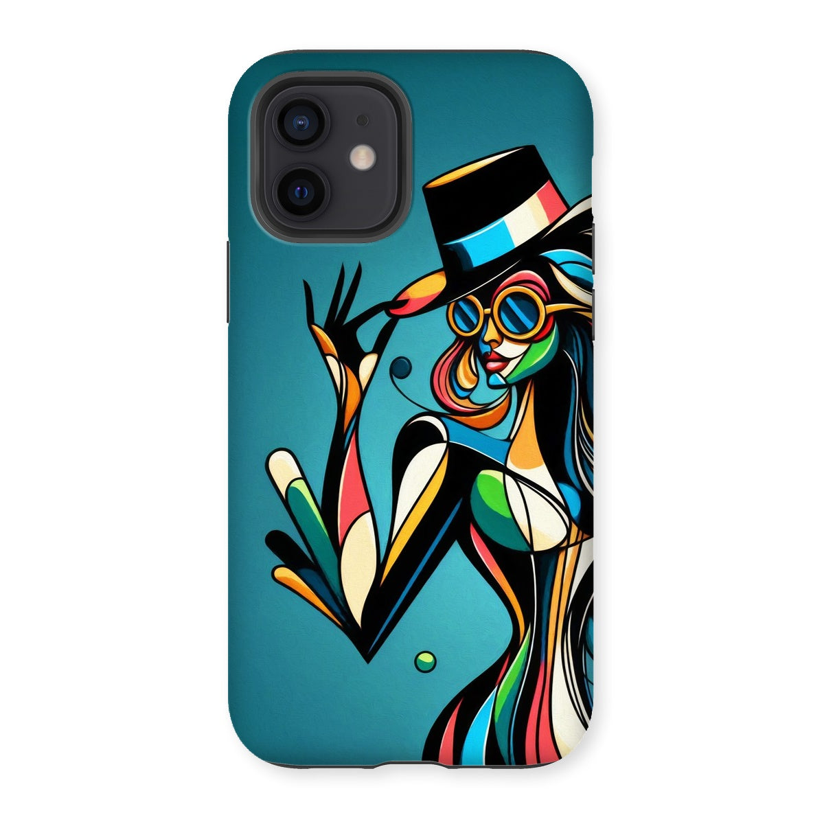 Viva La Diva: Where Confidence Meets Abstract Whirl Tough Phone Case