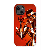 Viva La Diva: Where Confidence Dances in Shades of Oranges and Reds Tough Phone Case