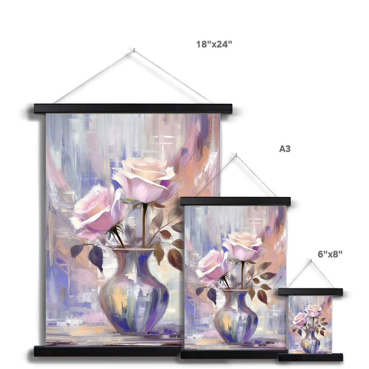 Abstract Blooms #06 Fine Art Print with Hanger