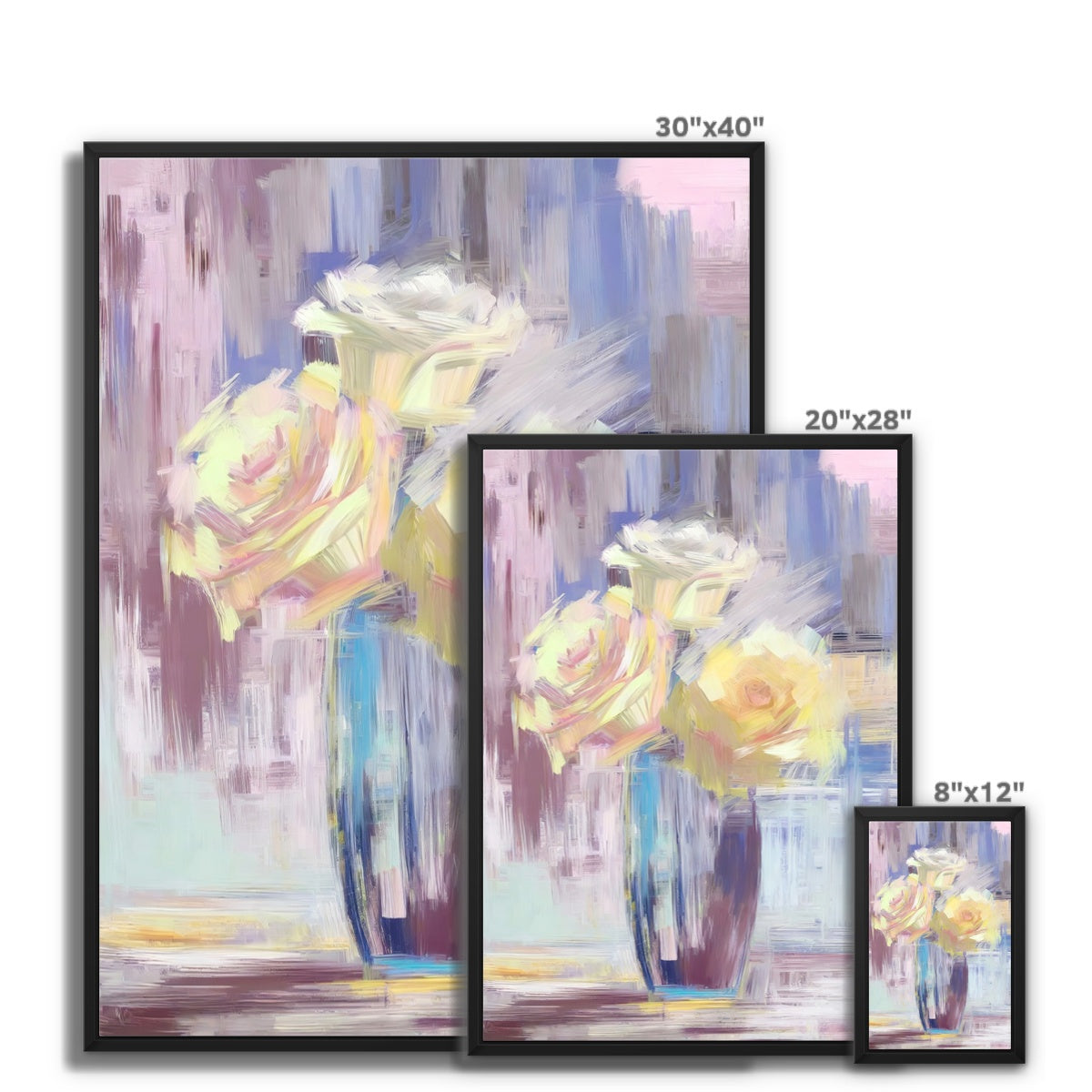 Abstract Blooms #31 Framed Canvas