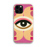 Eye of Harmony: Where Realism Meets Geometric Dreamscapes Eco Phone Case