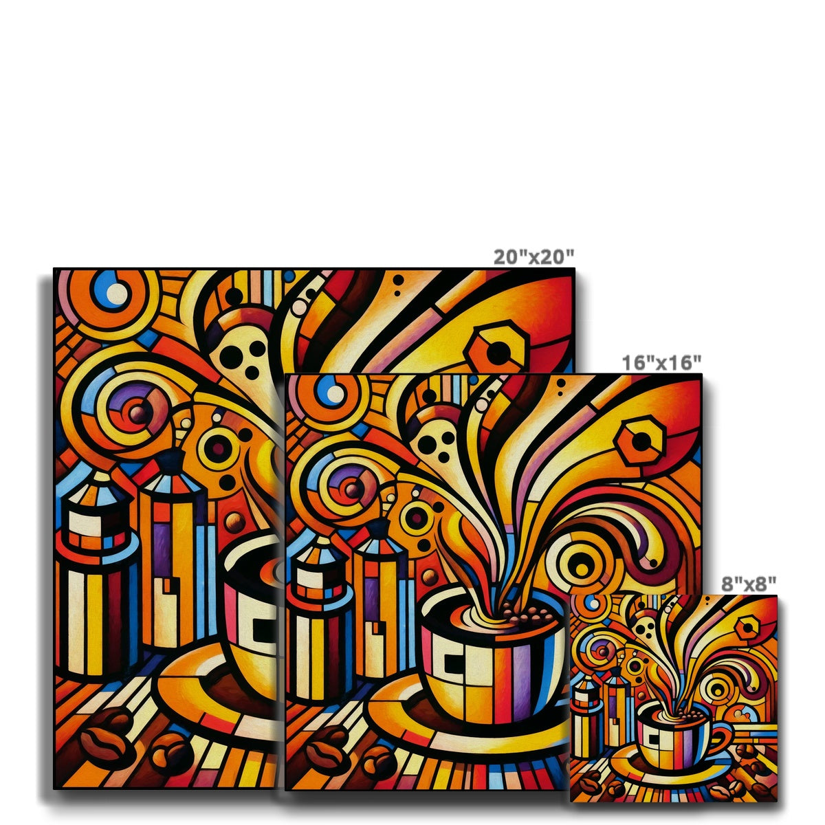 Caffeinated Cityscape Eco Canvas