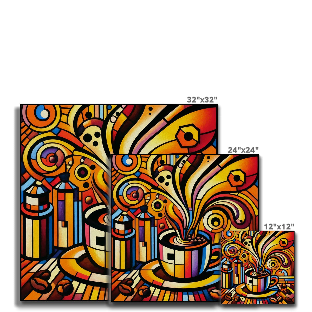 Caffeinated Cityscape Canvas
