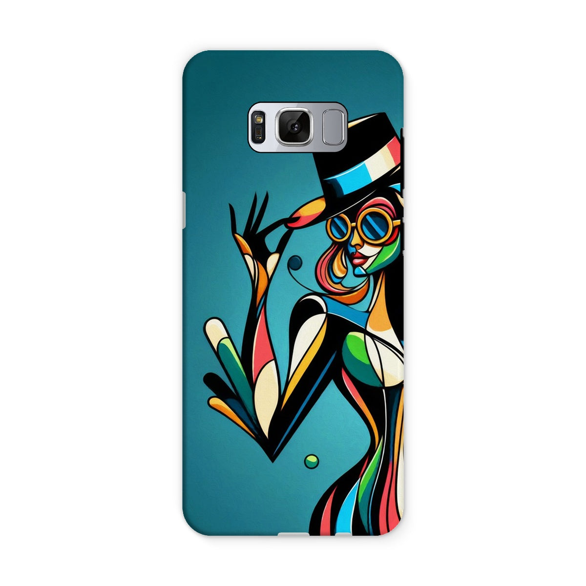 Viva La Diva: Where Confidence Meets Abstract Whirl Tough Phone Case