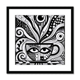 Caffeinated Masquerade Framed & Mounted Print