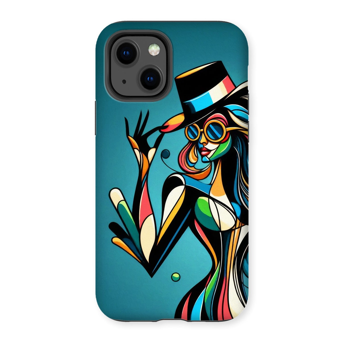 Viva La Diva: Where Confidence Meets Abstract Whirl Tough Phone Case
