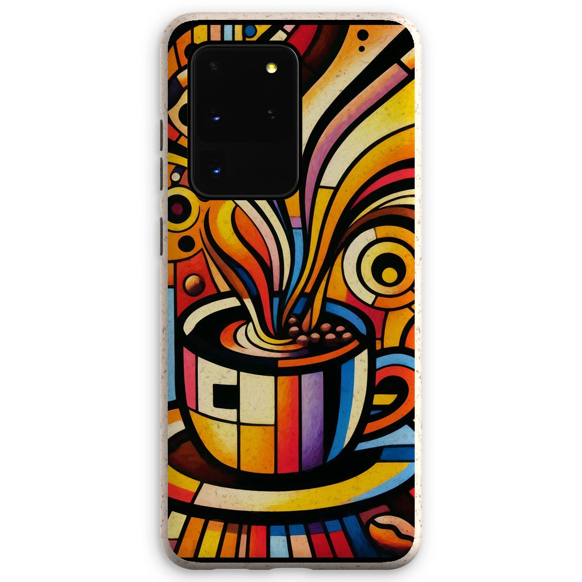 Caffeinated Cityscape Eco Phone Case