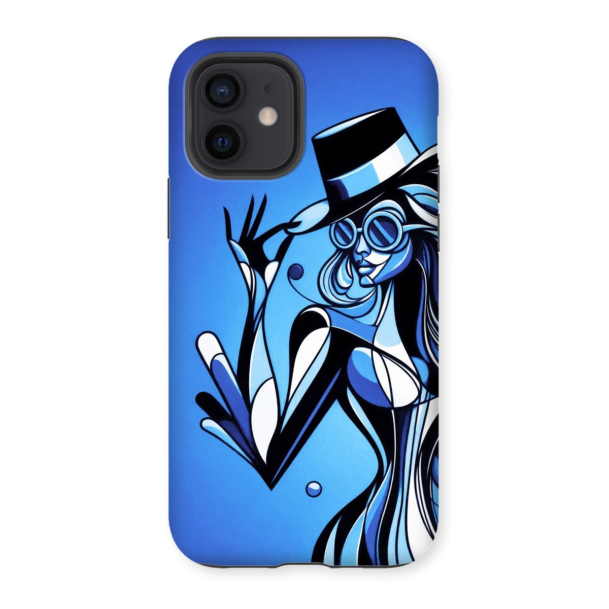 Viva La Diva: Where Moonlight Dances in Shades of Sapphire Tough Phone Case