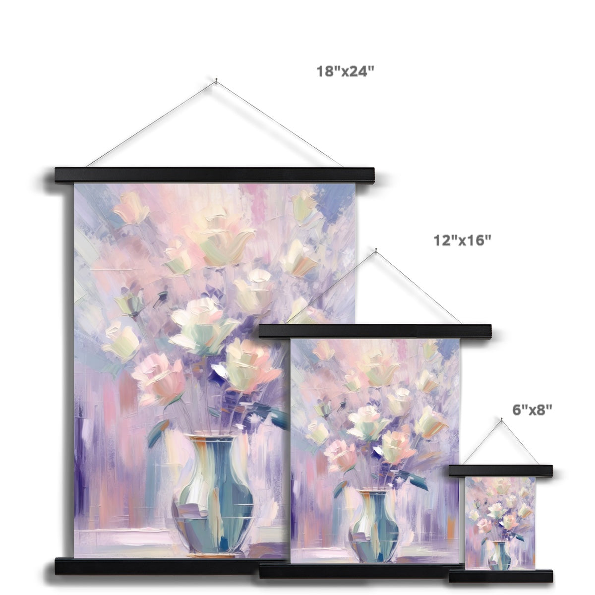 Abstract Blooms #13 Fine Art Print with Hanger