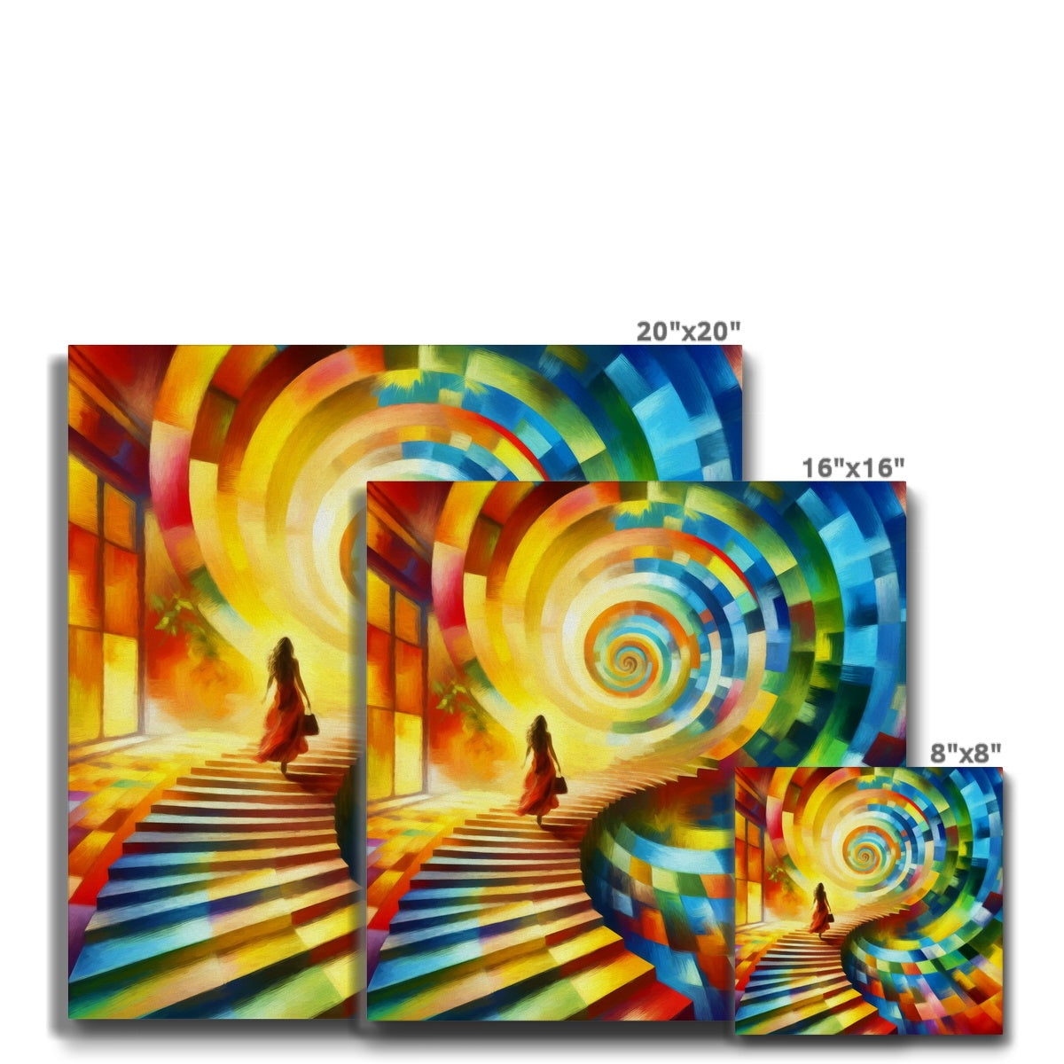 Spiral Staircase Eco Canvas