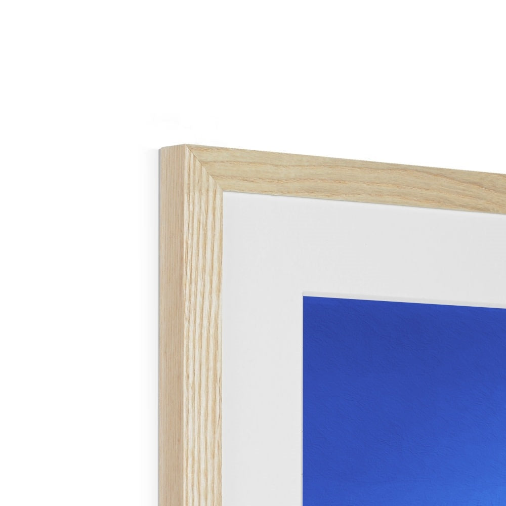 Viva La Diva: Where Moonlight Dances in Shades of Sapphire Framed & Mounted Print