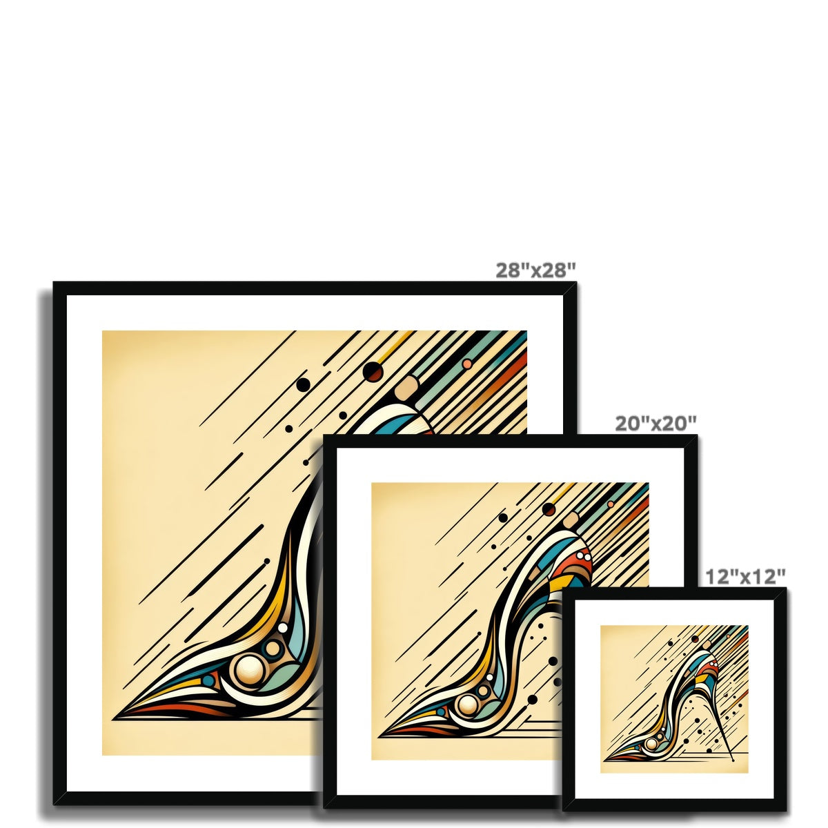 High Heel Havoc: A Moment Frozen in Time Framed & Mounted Print