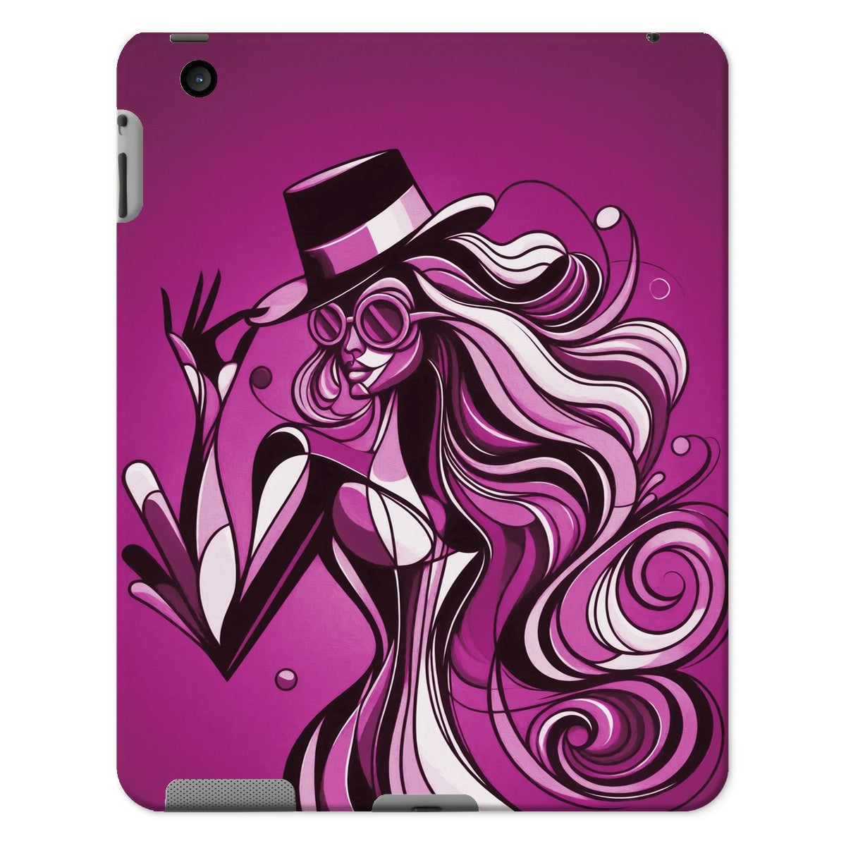 Viva La Diva: Where Amethyst Dreams Dance in a Symphony of Purples Tablet Cases