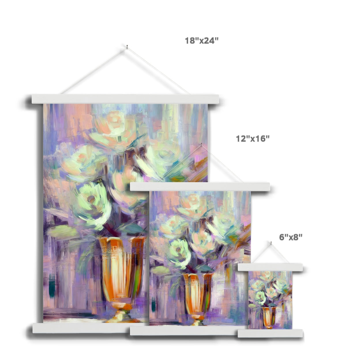 Abstract Blooms #20 Fine Art Print with Hanger