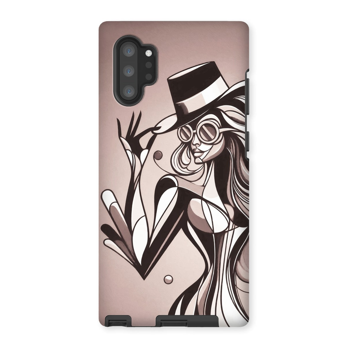 Viva La Diva: Where Earth Tones Whisper Confidence Tough Phone Case