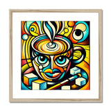 Geometric Java Framed & Mounted Print
