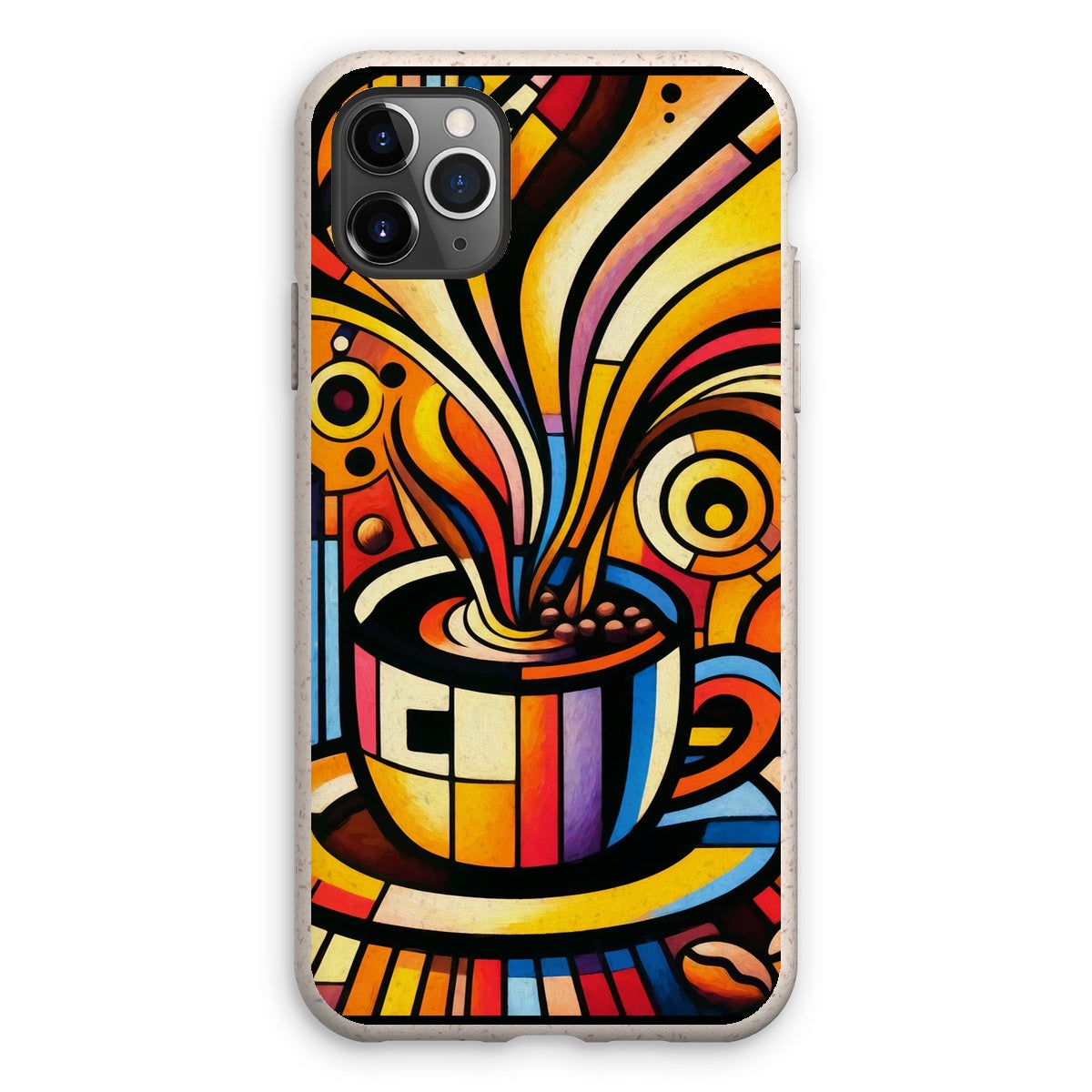Caffeinated Cityscape Eco Phone Case