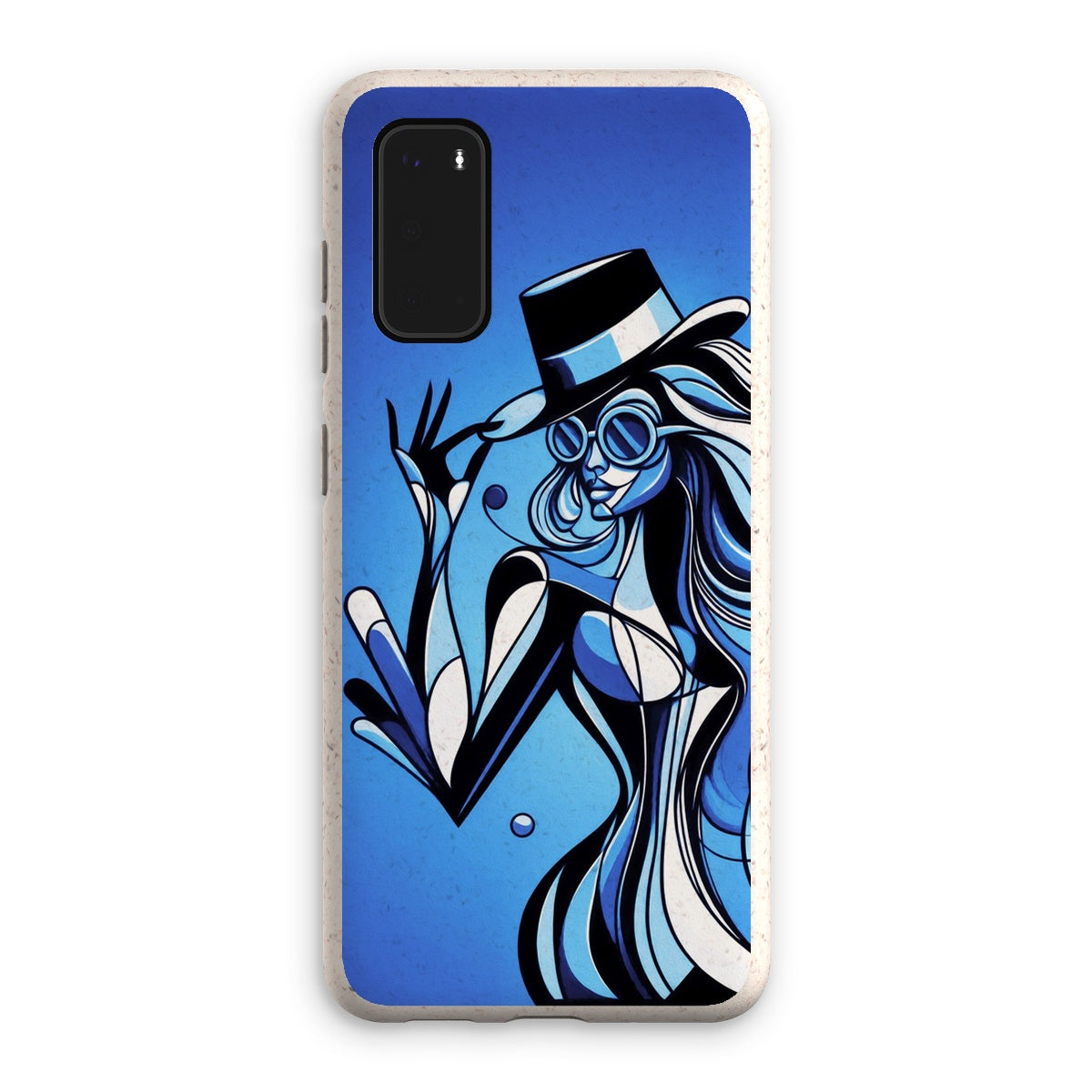 Viva La Diva: Where Moonlight Dances in Shades of Sapphire Eco Phone Case