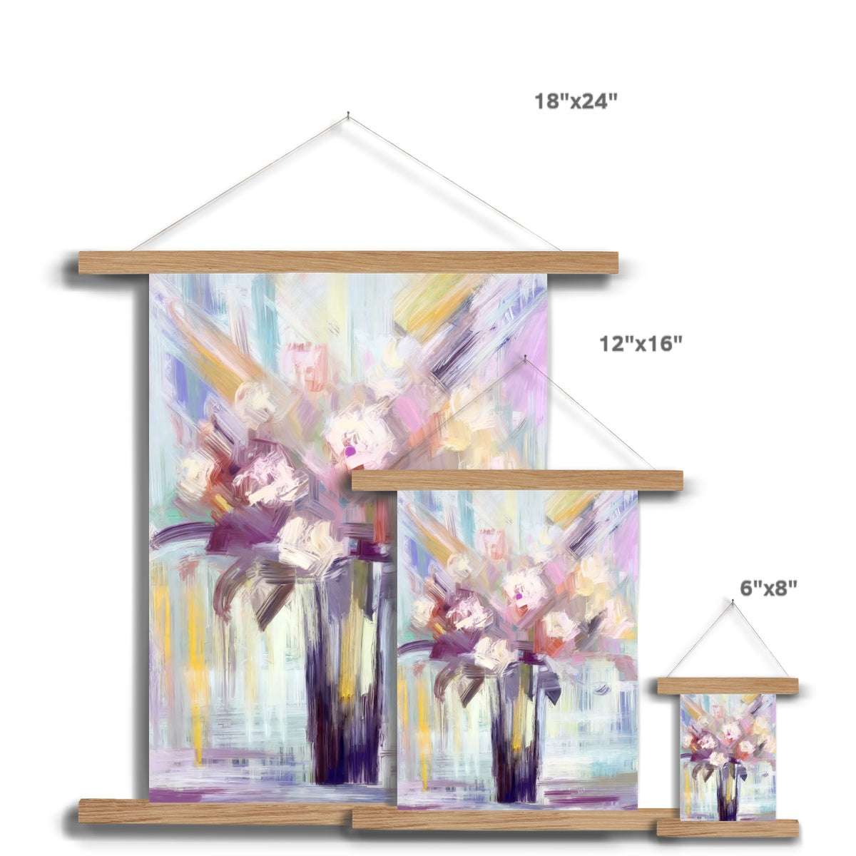 Abstract Blooms #28 Fine Art Print with Hanger