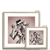 Viva La Diva: Where Earth Tones Whisper Confidence Framed & Mounted Print