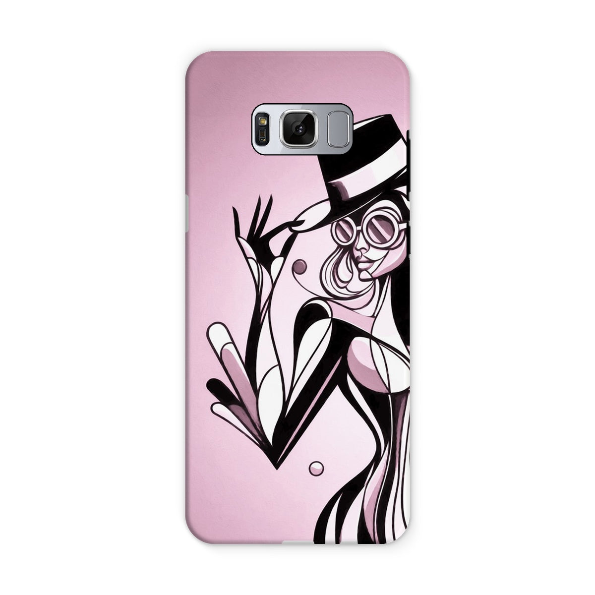Viva La Diva: A Ballet of Blush and Boldness Against Rose-Colored Skies Tough Phone Case