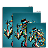 Viva La Diva: Where Confidence Meets Abstract Whirl Wall Art Poster
