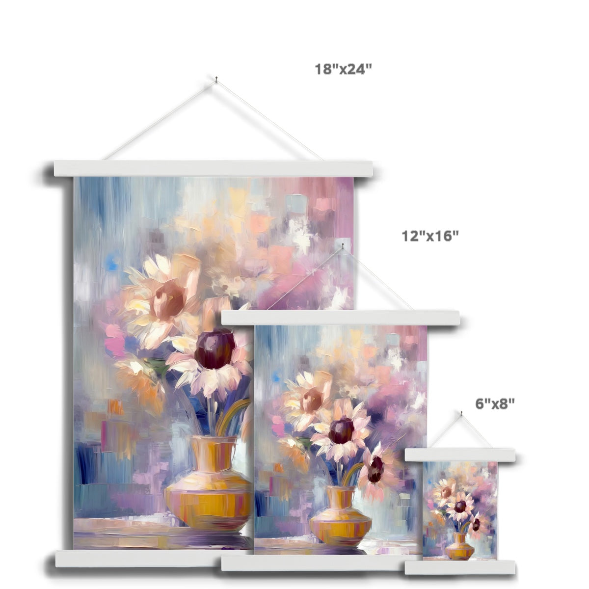 Abstract Blooms #04 Fine Art Print with Hanger
