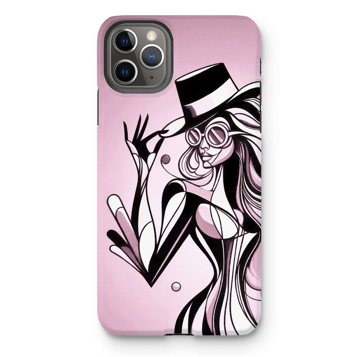 Viva La Diva: A Ballet of Blush and Boldness Against Rose-Colored Skies Tough Phone Case