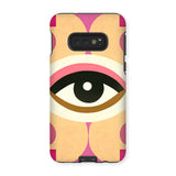 Eye of Harmony: Where Realism Meets Geometric Dreamscapes Tough Phone Case