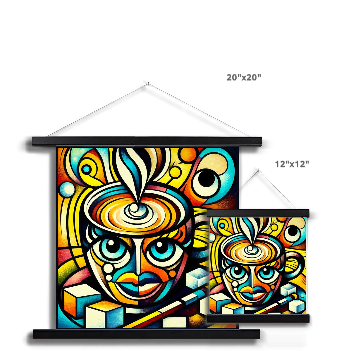 Geometric Java Fine Art Print with Hanger