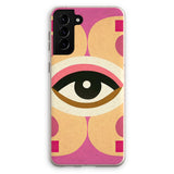 Eye of Harmony: Where Realism Meets Geometric Dreamscapes Eco Phone Case