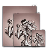 Viva La Diva: Where Earth Tones Whisper Confidence Canvas