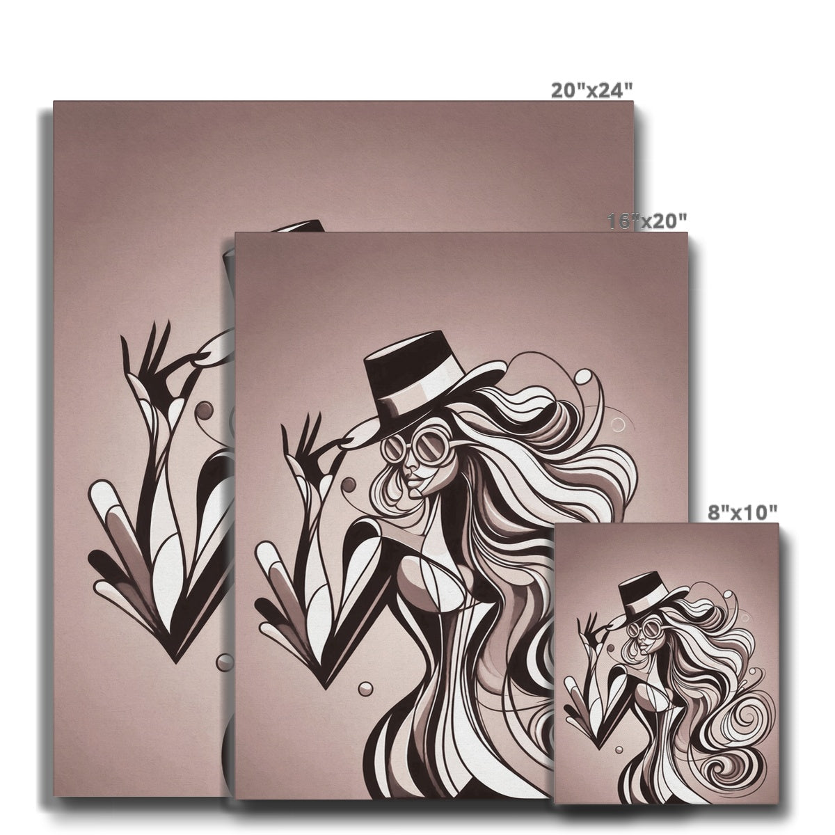 Viva La Diva: Where Earth Tones Whisper Confidence Canvas
