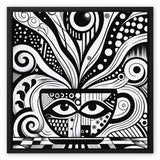 Caffeinated Masquerade Framed Canvas