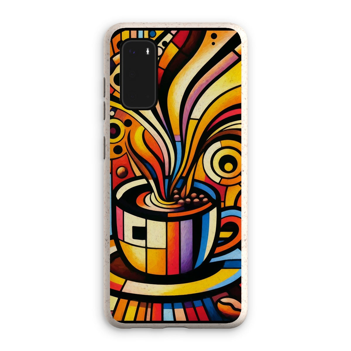 Caffeinated Cityscape Eco Phone Case