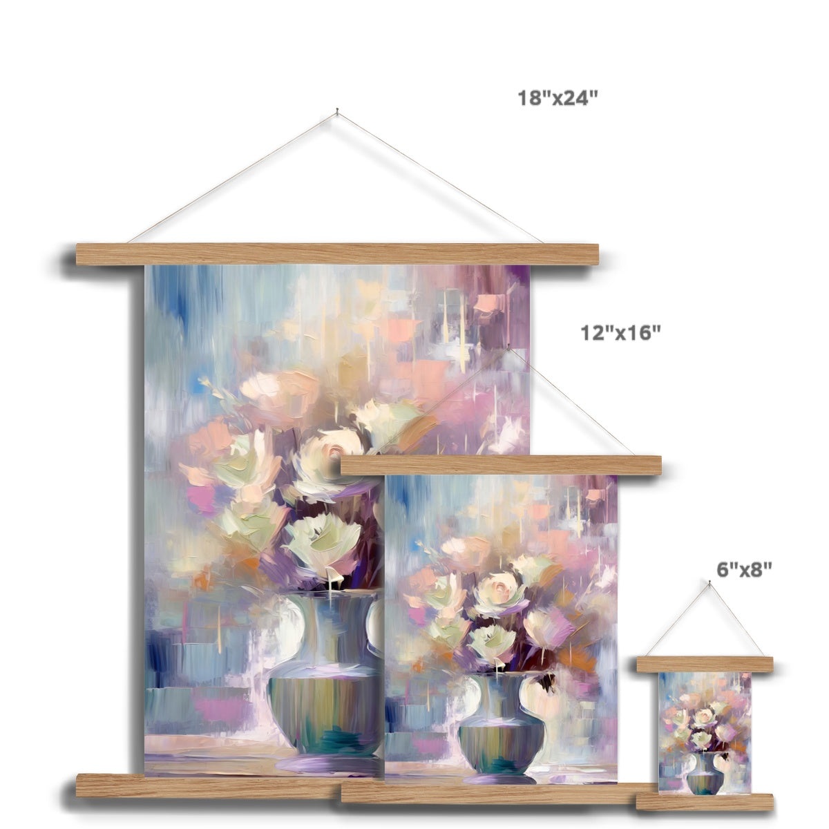 Abstract Blooms #12 Fine Art Print with Hanger