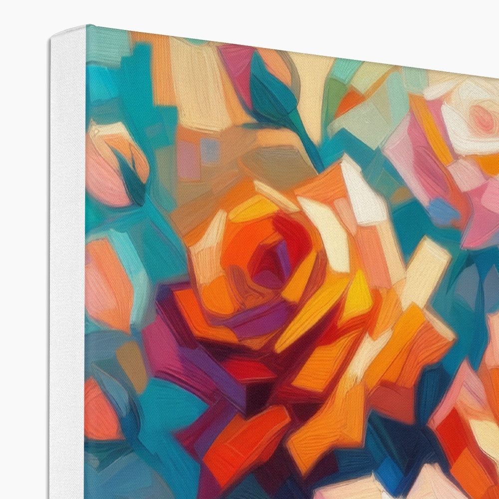 Roses in Full Bloom Canvas
