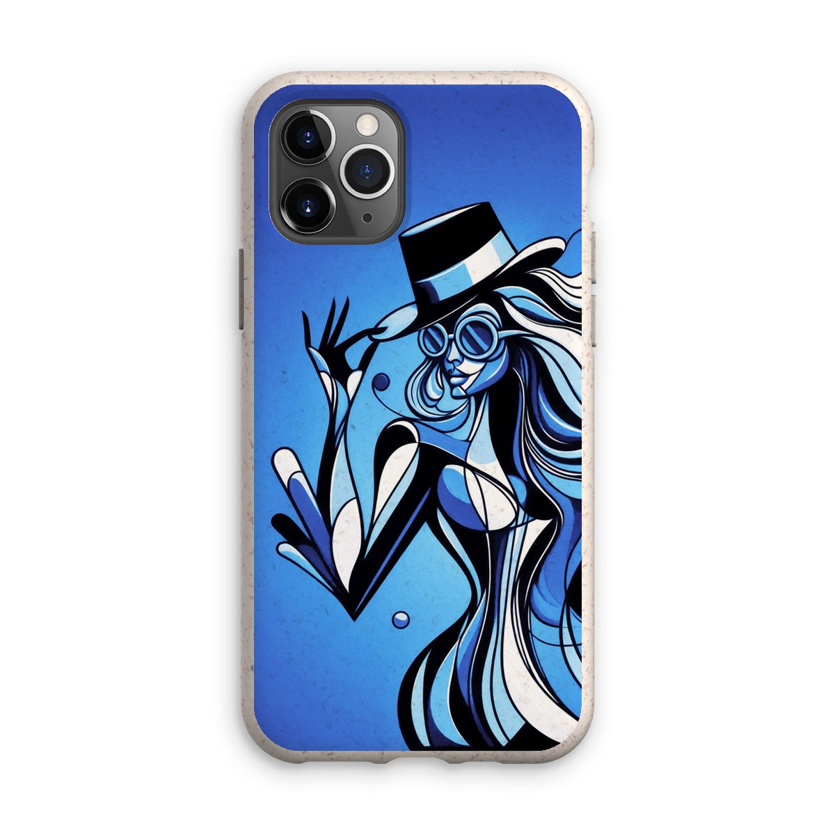 Viva La Diva: Where Moonlight Dances in Shades of Sapphire Eco Phone Case